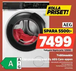 Power Aeg Tvättmaskin Fjärranslutning med My AEG Care-appen erbjuda