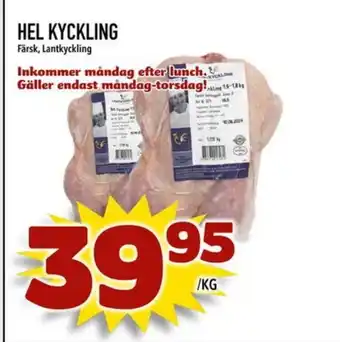 Hel kyckling färsk, lantkyckling