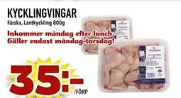 Din Mat Kycklingvingar färska, lantkyckling erbjuda
