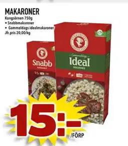 Din Mat Makaroner erbjuda