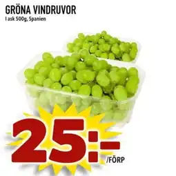 Din Mat Gröna vindruvor erbjuda