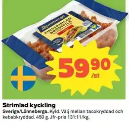 Coop Konsum Strimlad kyckling erbjuda