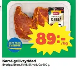 Coop Konsum Karré grillkryddad erbjuda
