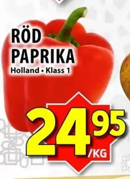Matvärlden Tensta RÖD PAPRIKA erbjuda