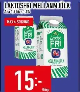 Matdax Laktosfri mellanmjölk erbjuda