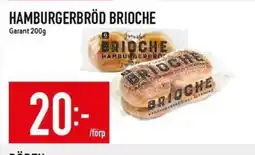 Matdax Hamburgerbröd brioche Garant erbjuda
