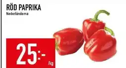 Matdax Röd paprika nederländema erbjuda