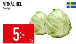 Matdax Vitkål hel sverige erbjuda