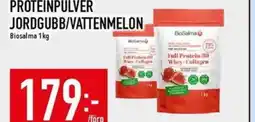 Matdax Proteinpulver jordgubb/vattenmelon biosalma erbjuda