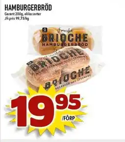 Matdax Hamburgerbröd erbjuda