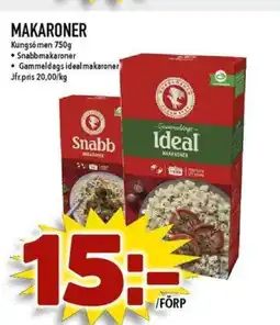 Matdax Makaroner erbjuda