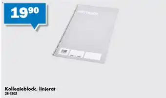 Kollegieblock, linjerat