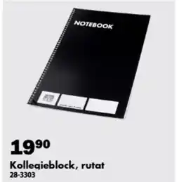 Biltema Kollegieblock, rutat erbjuda