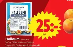 ICA Supermarket Halloumi Fontana. erbjuda