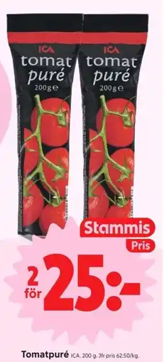 ICA Supermarket Tomatpuré erbjuda