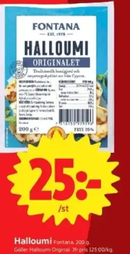 ICA Supermarket Halloumi Fontana. erbjuda