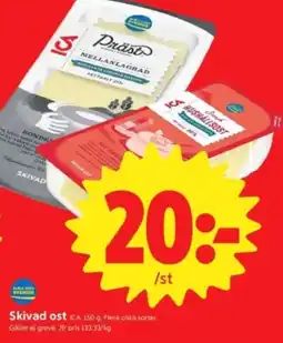 ICA Supermarket Skivad ost erbjuda