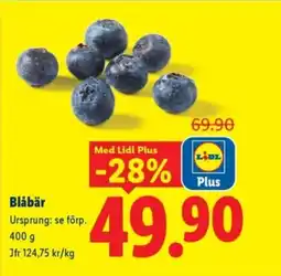 Lidl Blåbär erbjuda