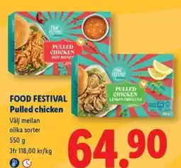 Lidl FOOD FESTIVAL Pulled chicken erbjuda