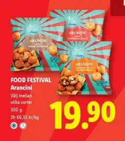 Lidl FOOD FESTIVAL Arancini erbjuda