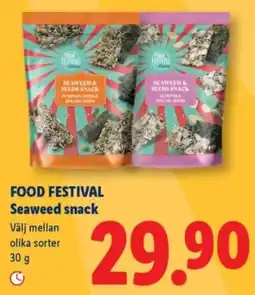 Lidl FOOD FESTIVAL Seaweed snack erbjuda