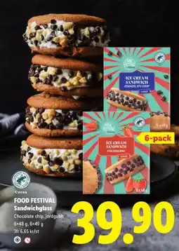 Lidl FOOD FESTIVAL Sandwichglass erbjuda