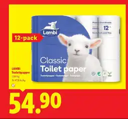 Lidl LAMBI Toalettpapper erbjuda