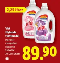 Lidl VIA Flytande tvättmedel erbjuda