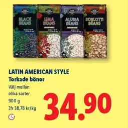 Lidl LATIN AMERICAN STYLE Torkade bönor erbjuda
