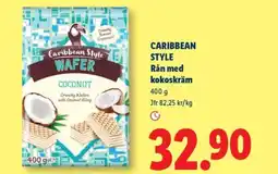 Lidl CARIBBEAN STYLE Rån med kokoskräm erbjuda