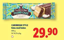 Lidl CARIBBEAN STYLE Kaka med kokos erbjuda
