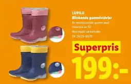 Lidl LUPILU Blinkande gummistövlar erbjuda
