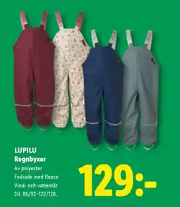 Lidl LUPILU Regnbyxor erbjuda