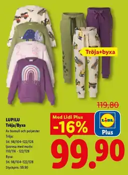 Lidl LUPILU Tröja/Byxa erbjuda
