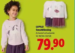 Lidl LUPILU Sweatklänning erbjuda