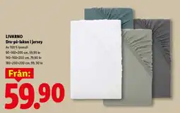 Lidl LIVARNO Dra-på-lakan i jersey erbjuda