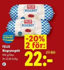 Lidl FELIX Risgrynsgröt erbjuda