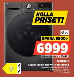Power LG Tvätt/tork erbjuda