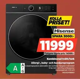 Power Hisense Kombinerad tvätt/tork erbjuda