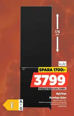 Power Kulz Kyl/frys Rymliga lådor erbjuda