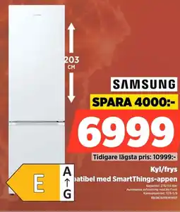 Power SAMSUNG Kyl/frys atibel med SmartThings-appen erbjuda