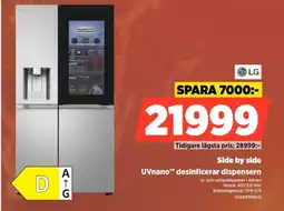 Power Lg Side by side UVnano™ desinficerar dispensern erbjuda