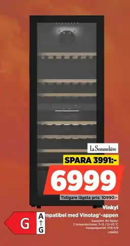 Power La Sommelière Vinkyl Ampatibel med VinotagⓇ-appen erbjuda