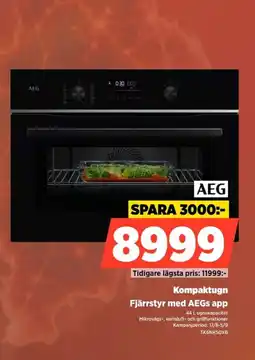 Power Aeg Kompaktugn Fjärrstyr med AEGs app erbjuda