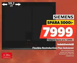 Power Siemens Induktionshäll Flexibla flexInduction Plus-kokzoner erbjuda