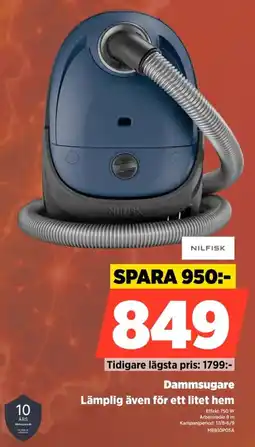 Power Nilfisk Dammsugare Lämplig även för ett litet hem erbjuda
