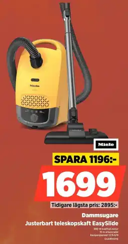 Power Miele Dammsugare Justerbart teleskopskaft EasySlide erbjuda