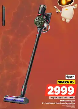 Power Dyson Skaftdammsugare 2-i-1-skaftdesign för mångsidig rengöring erbjuda