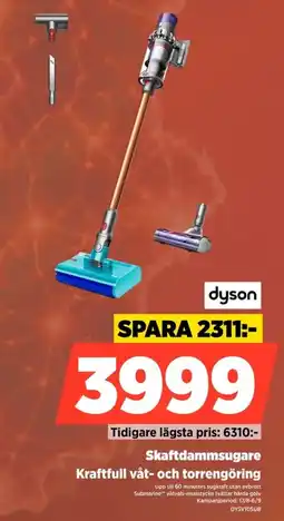 Power Dyson Skaftdammsugare Kraftfull våt- och torrengöring erbjuda