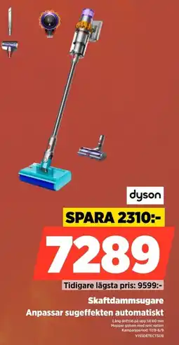 Power Dyson Skaftdammsugare Anpassar sugeffekten automatiskt erbjuda
